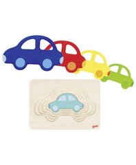 Многослойная головоломка Машины, Goki цена и информация | Игрушки для малышей | hansapost.ee