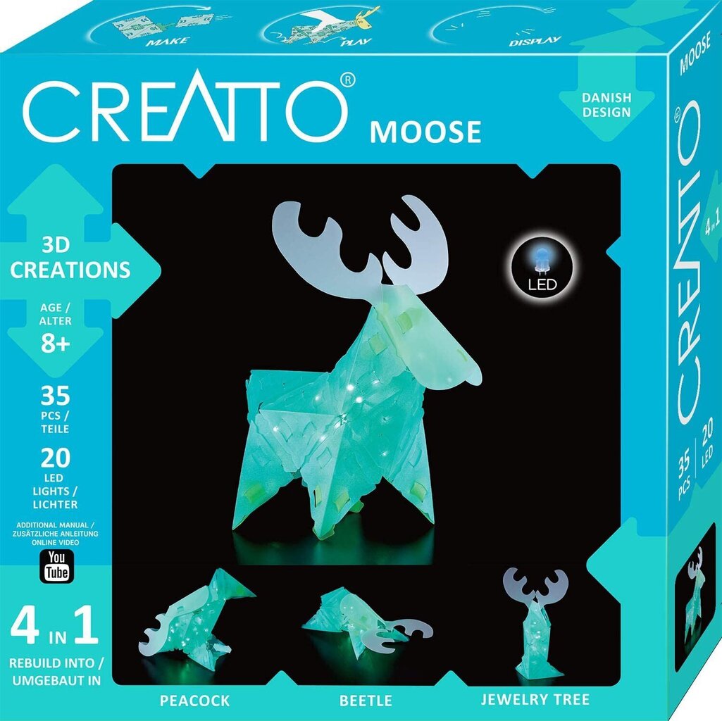Loominguline komplekt Creatto Moose, 8+ aastat цена и информация | Arendavad laste mänguasjad | hansapost.ee