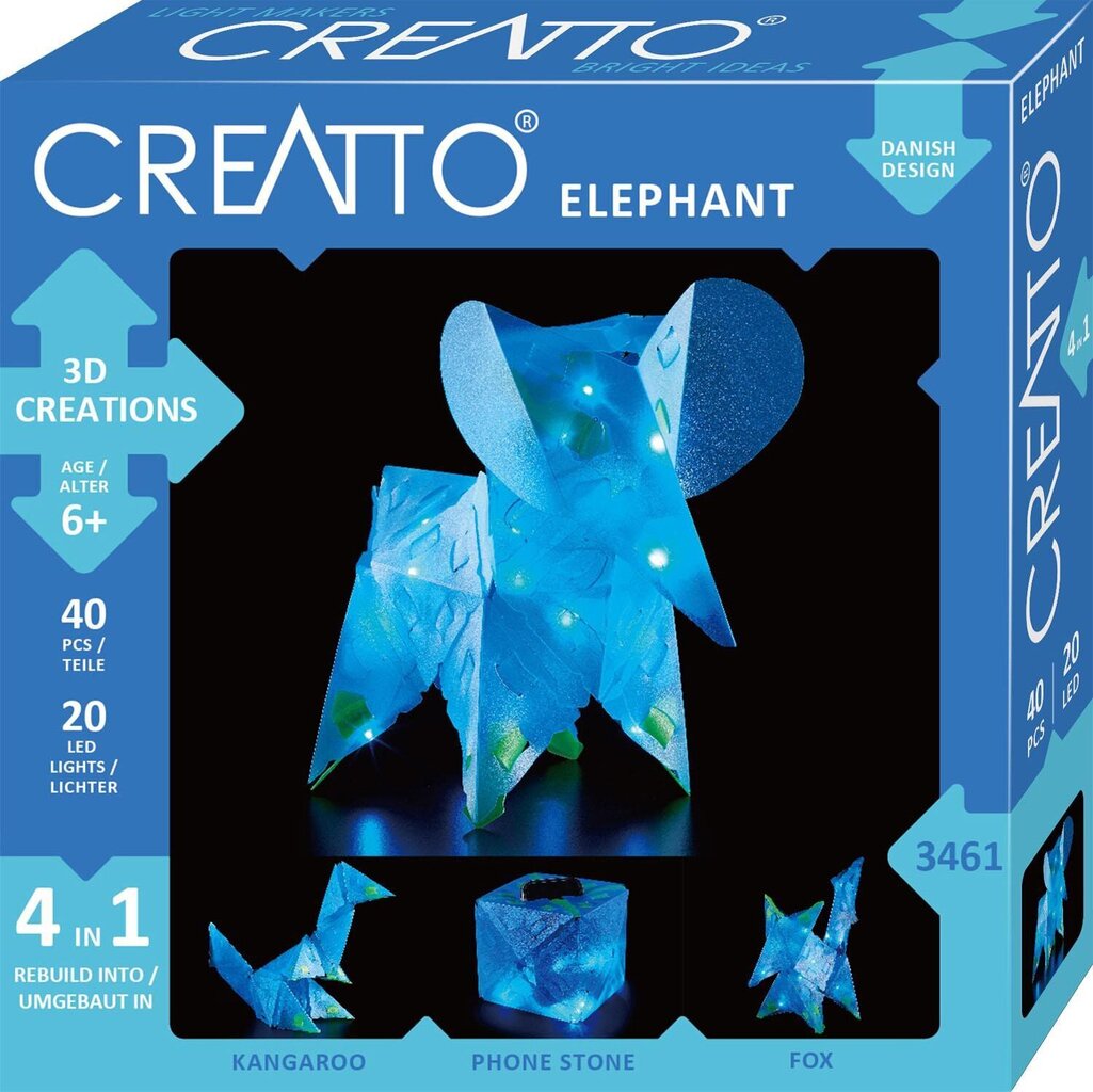 Loominguline komplekt Creatto Elefant, 6+ aastat цена и информация | Arendavad laste mänguasjad | hansapost.ee
