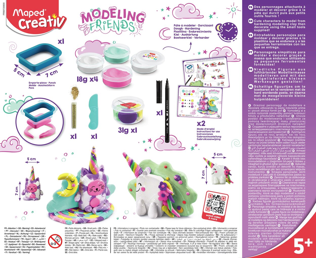 Modelleerimiskomplekt Maped Magical Friends цена и информация | Arendavad laste mänguasjad | hansapost.ee
