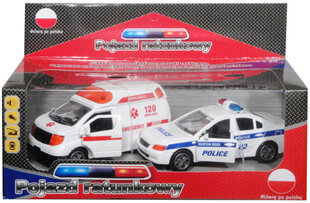 Аварийные Машины - Полиция, Скорая Помощь Со Звуком цена и информация | Игрушки для мальчиков | hansapost.ee