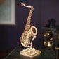 Robotime 3D puidust konstruktor Saxophone hind ja info | Klotsid ja konstruktorid | hansapost.ee