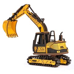 3D puidust konstruktor Excavator hind ja info | Klotsid ja konstruktorid | hansapost.ee
