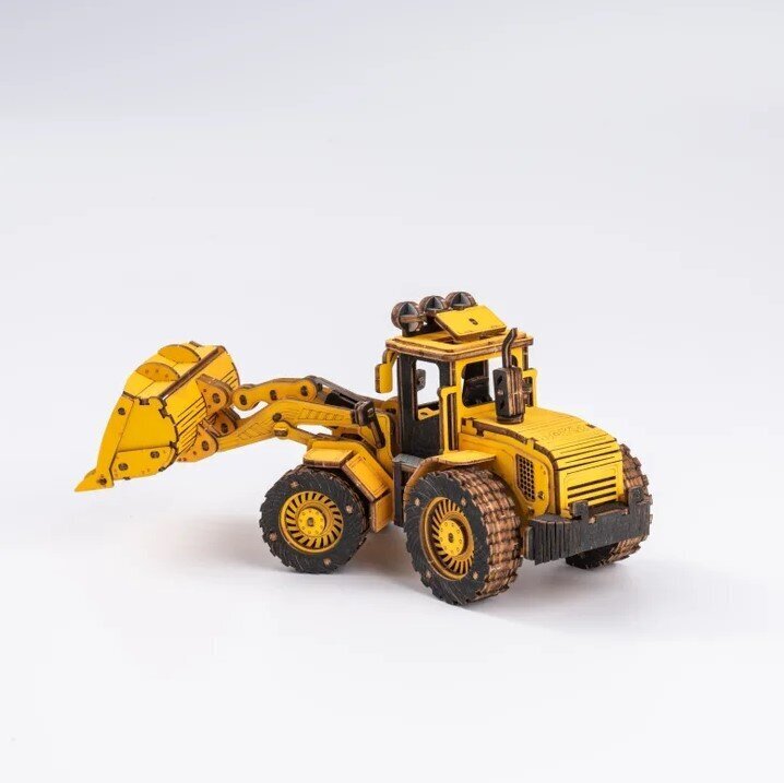 3D puidust konstruktor Front-end Loader цена и информация | Klotsid ja konstruktorid | hansapost.ee