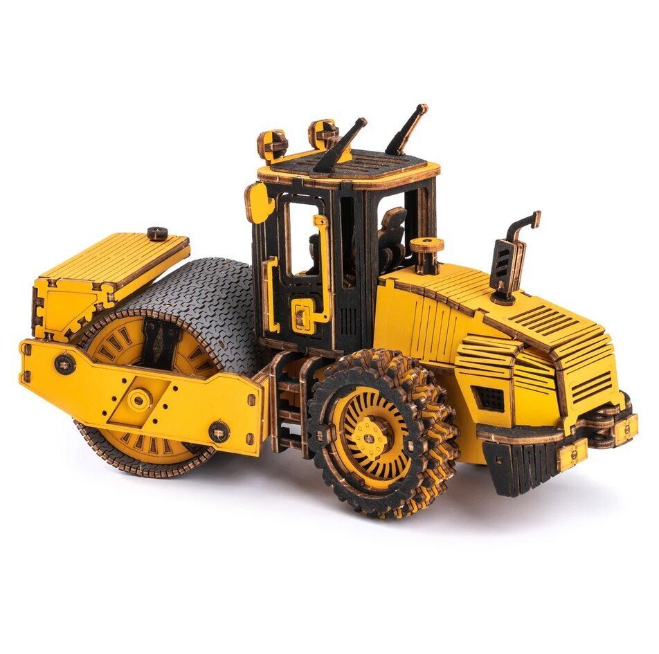 3D puidust konstruktor Road Roller цена и информация | Klotsid ja konstruktorid | hansapost.ee