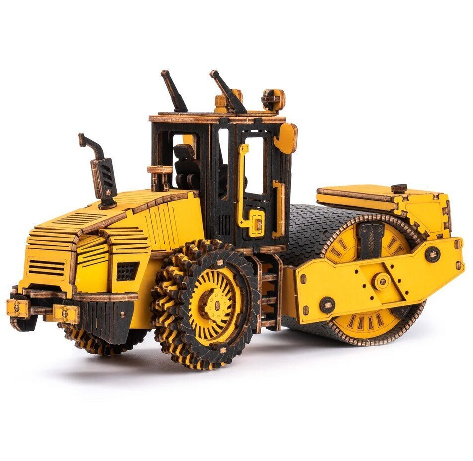 3D puidust konstruktor Road Roller цена и информация | Klotsid ja konstruktorid | hansapost.ee