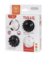 Sensoorset arengut toetavad pallid Tullo, must - valge, 4 tk, 461 цена и информация | Игрушки для малышей | hansapost.ee