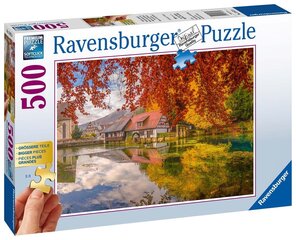 Ravensburgeri mõistatus rahulik veski 500p 13672 hind ja info | Pusled lastele ja täiskasvanutele | hansapost.ee