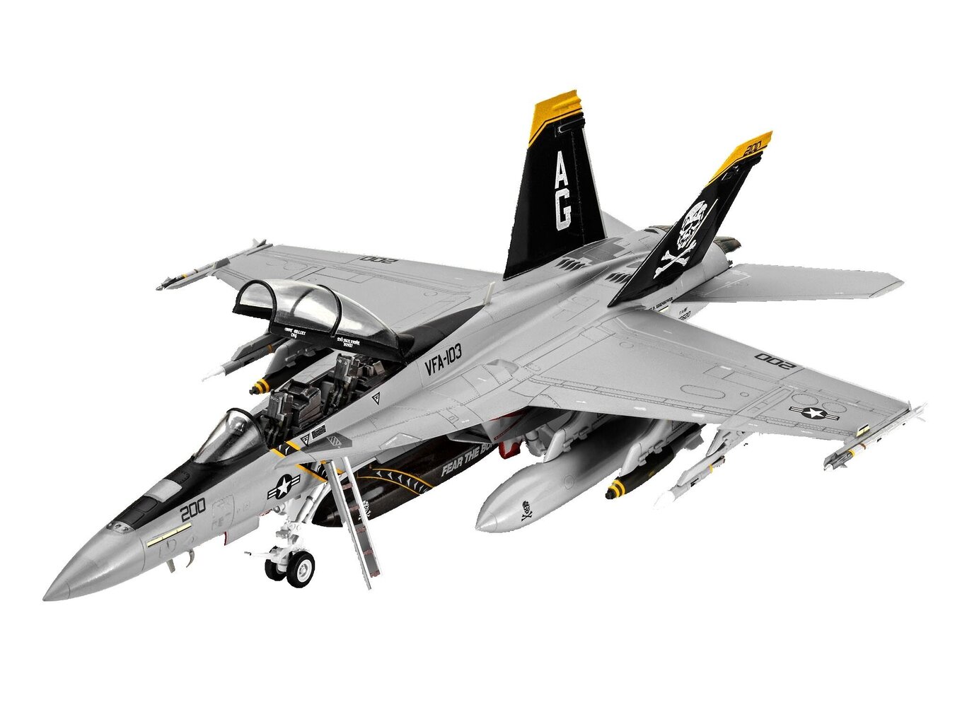 Revell - F/A18F Super Hornet, 1/72, 03834 цена и информация | Klotsid ja konstruktorid | hansapost.ee
