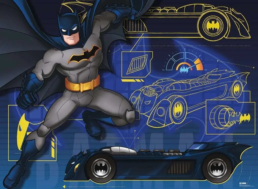 Ravensburgeri pusle Batman B 100p 13262 hind ja info | Pusled lastele ja täiskasvanutele | hansapost.ee