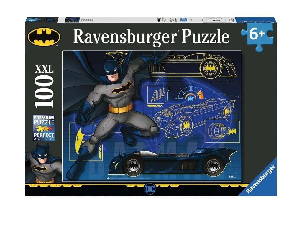 Ravensburgeri pusle Batman B 100p 13262 цена и информация | Pusled lastele ja täiskasvanutele | hansapost.ee