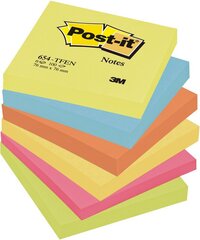 Märkmelehtede kuubik POST-IT Energetic colours, 76x76 mm, 600 lehte hind ja info | Vihikud, märkmikud ja paberikaubad | hansapost.ee