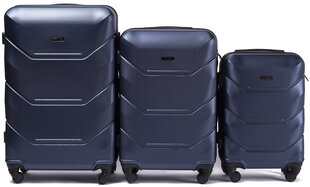 3-osaline kohvrite komplekt Wings 147-3, tumesinine hind ja info | Kohvrid, reisikotid | hansapost.ee