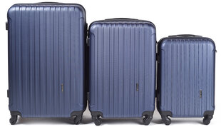 3-osaline kohvrite komplekt Wings 2011-3, tumesinine price and information | Suitcases, travel bags | hansapost.ee