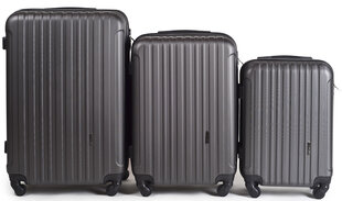 3-osaline kohvrite komplekt Wings 2011-3, tumehall price and information | Suitcases, travel bags | hansapost.ee