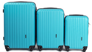 Комплект из 3 чемоданов Wings 2011-3, светло-синий цена и информация | Чемоданы, дорожные сумки | hansapost.ee