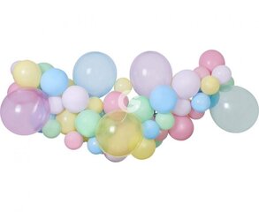 Õhupallipärg värviliste pastelsete õhupallidega hind ja info | Õhupallid | hansapost.ee