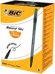 Шариковые ручки BIC Round Stic, 1.0 мм, чёрные, 60 шт. 256385  цена и информация | Bic Товары для детей и младенцев | hansapost.ee