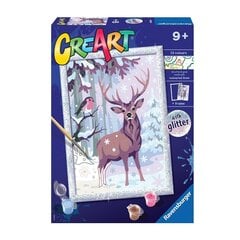 Книжка-раскраска для детей Ravensburger Polska CreArt Зимние друзья цена и информация | Живопись по номерам | hansapost.ee