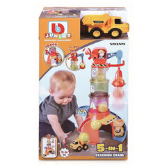Набор трассы с автомобилем BB Junior Volvo Stacking Crane, 16-88605 цена и информация | Игрушки для малышей | hansapost.ee