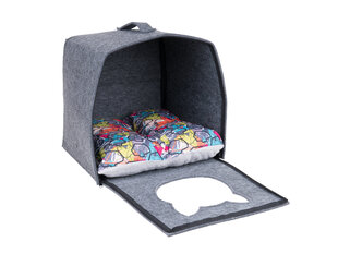 Лежак для кошки Amiplay Cube Quick Press 2в1, 38x38x36 см цена и информация | Лежаки, домики | hansapost.ee