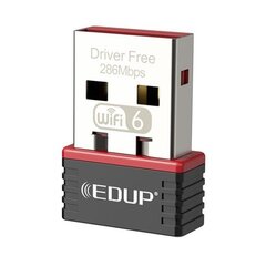 EDUP EP-AX300 Nano USB-адаптер WiFi 6 286Mbps / 802.11ax / ALC8800 цена и информация | Адаптеры и USB-hub | hansapost.ee