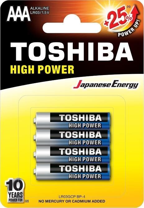 Toshiba LR03GCP BP-4 цена и информация | Patareid | hansapost.ee