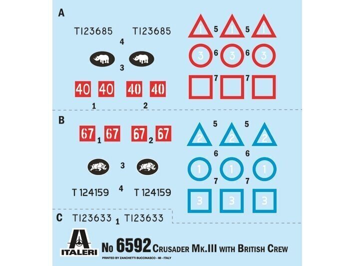 Italeri - Crusader III w/ British Crew El Alamein 1942-2022, 1/35, 6592 цена и информация | Klotsid ja konstruktorid | hansapost.ee