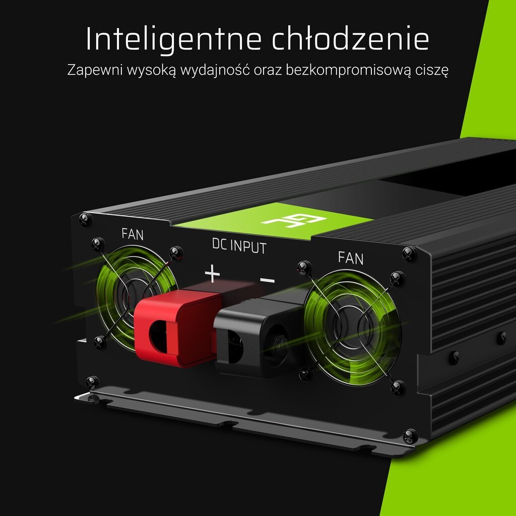 Inverter Green Cell, pingemuundur 24 V kuni 230 V 2000 W/4000 W puhas siinuslaine цена и информация | Elektrigeneraatorid | hansapost.ee