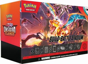 Mängukaartide komplekt Pokemon TCG Scarlet & Violet 3 Obsidian Flames Build & Battle Stadium Box цена и информация | Настольные игры | hansapost.ee
