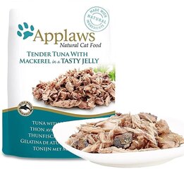 Applaws Cat Pouch Jelly koos tuunikala ja makrelliga, 16x70 g hind ja info | Kassikonservid | hansapost.ee