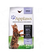 Applaws Cat Dry для взрослых кошек с курицей и уткой, 6х400 г цена и информация | Сухой корм для кошек | hansapost.ee