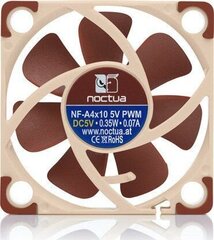 Noctua NF-A4x10 5V PWM цена и информация | Компьютерные вентиляторы | hansapost.ee