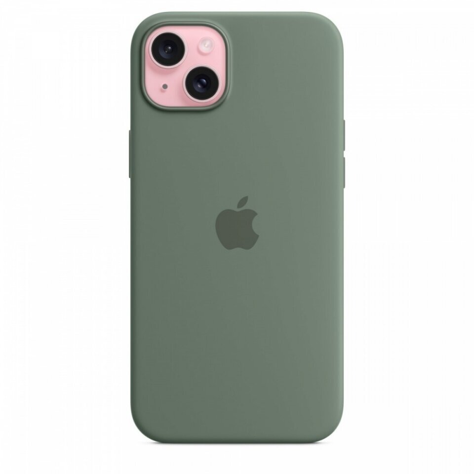 Apple iPhone 15 Plus Silicone Case with MagSafe - Cypress MT183ZM/A цена и информация | Telefonide kaitsekaaned ja -ümbrised | hansapost.ee