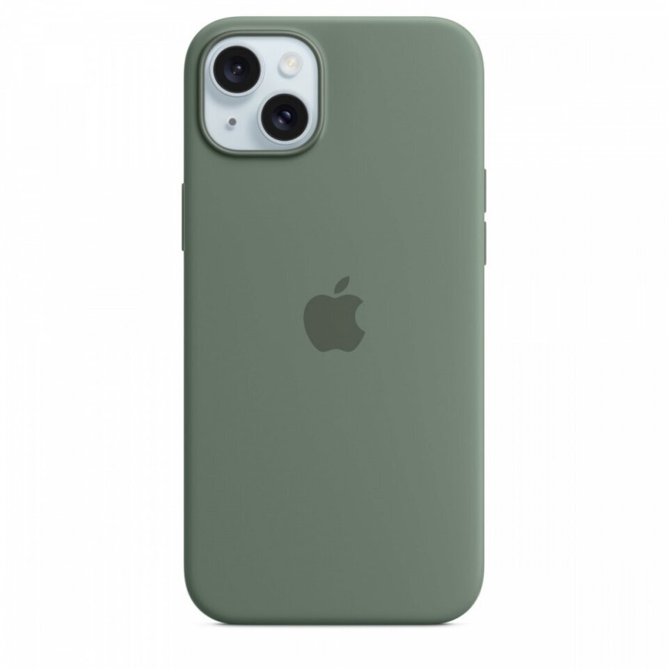 Apple iPhone 15 Plus Silicone Case with MagSafe - Cypress MT183ZM/A цена и информация | Telefonide kaitsekaaned ja -ümbrised | hansapost.ee