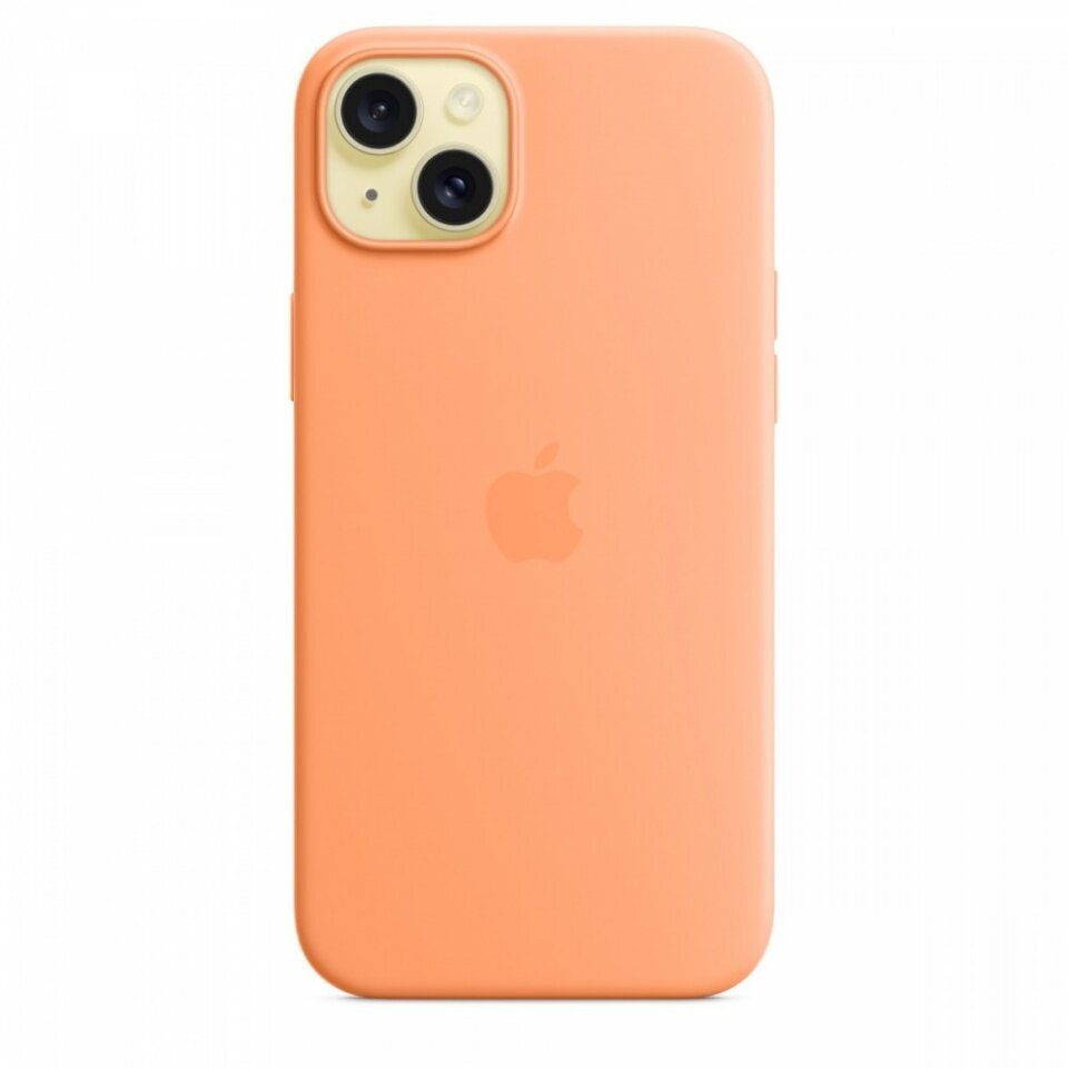 Apple iPhone 15 Plus Silicone Case with MagSafe - Orange Sorbet MT173ZM/A hind ja info | Telefonide kaitsekaaned ja -ümbrised | hansapost.ee