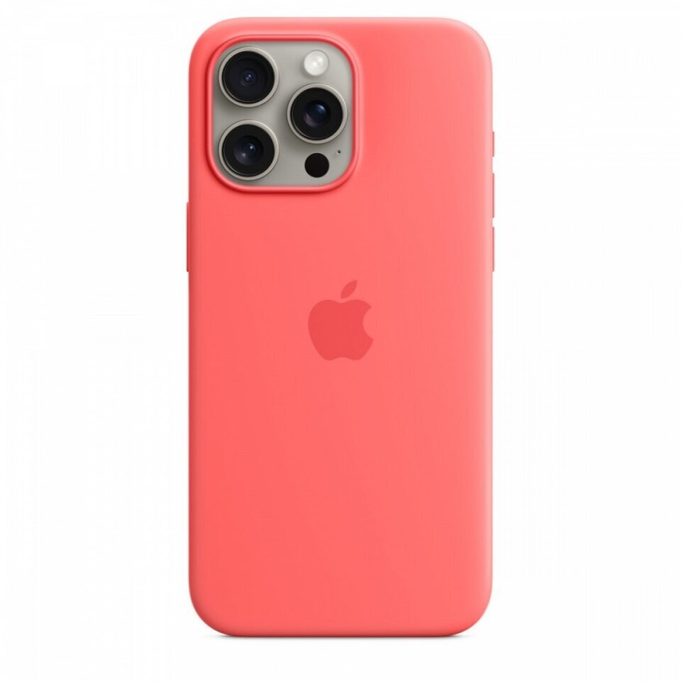 Apple iPhone 15 Pro Max Silicone Case with MagSafe - Guava MT1V3ZM/A hind ja info | Telefonide kaitsekaaned ja -ümbrised | hansapost.ee