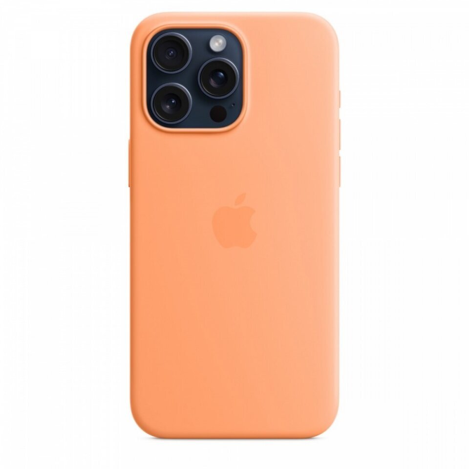 Apple iPhone 15 Pro Max Silicone Case with MagSafe - Orange Sorbet MT1W3ZM/A цена и информация | Telefonide kaitsekaaned ja -ümbrised | hansapost.ee