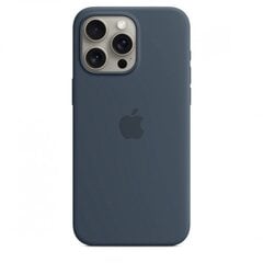 Apple iPhone 15 Pro Max Silicone Case with MagSafe - Storm Blue MT1P3ZM/A цена и информация | Чехлы для телефонов | hansapost.ee