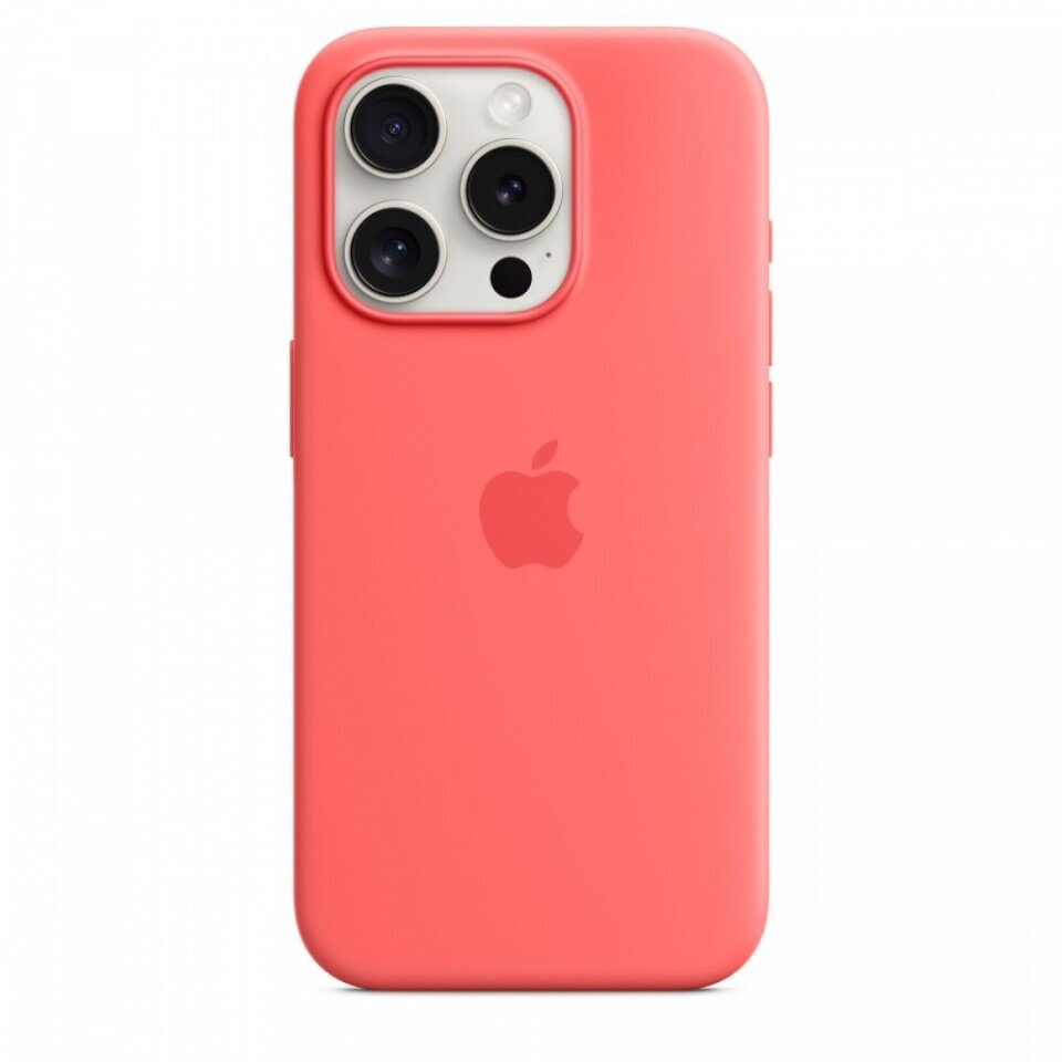 Apple iPhone 15 Pro Silicone Case with MagSafe - Guava MT1G3ZM/A цена и информация | Telefonide kaitsekaaned ja -ümbrised | hansapost.ee