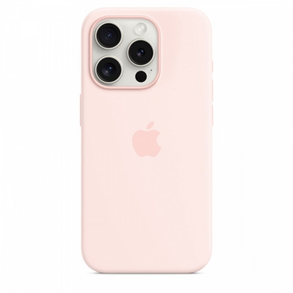 Apple iPhone 15 Pro Silicone Case with MagSafe - Light Pink MT1F3ZM/A hind ja info | Telefonide kaitsekaaned ja -ümbrised | hansapost.ee