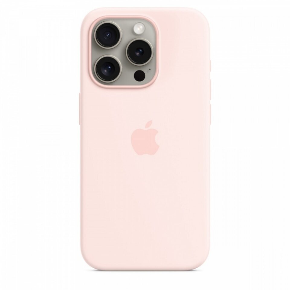 Apple iPhone 15 Pro Silicone Case with MagSafe - Light Pink MT1F3ZM/A hind ja info | Telefonide kaitsekaaned ja -ümbrised | hansapost.ee
