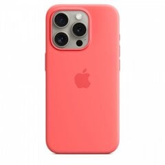 Apple iPhone 15 Pro Silicone Case with MagSafe - Orange Sorbet MT1H3ZM/A price and information | Telefonide kaitsekaaned ja -ümbrised | hansapost.ee