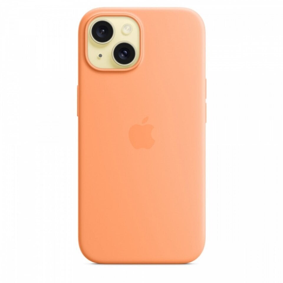 Apple iPhone 15 Silicone Case with MagSafe - Orange Sorbet MT0W3ZM/A hind ja info | Telefonide kaitsekaaned ja -ümbrised | hansapost.ee