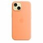 Apple iPhone 15 Silicone Case with MagSafe - Orange Sorbet MT0W3ZM/A цена и информация | Telefonide kaitsekaaned ja -ümbrised | hansapost.ee