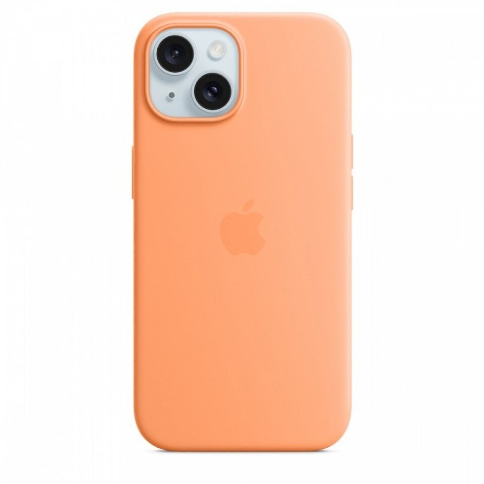 Apple iPhone 15 Silicone Case with MagSafe - Orange Sorbet MT0W3ZM/A цена и информация | Telefonide kaitsekaaned ja -ümbrised | hansapost.ee