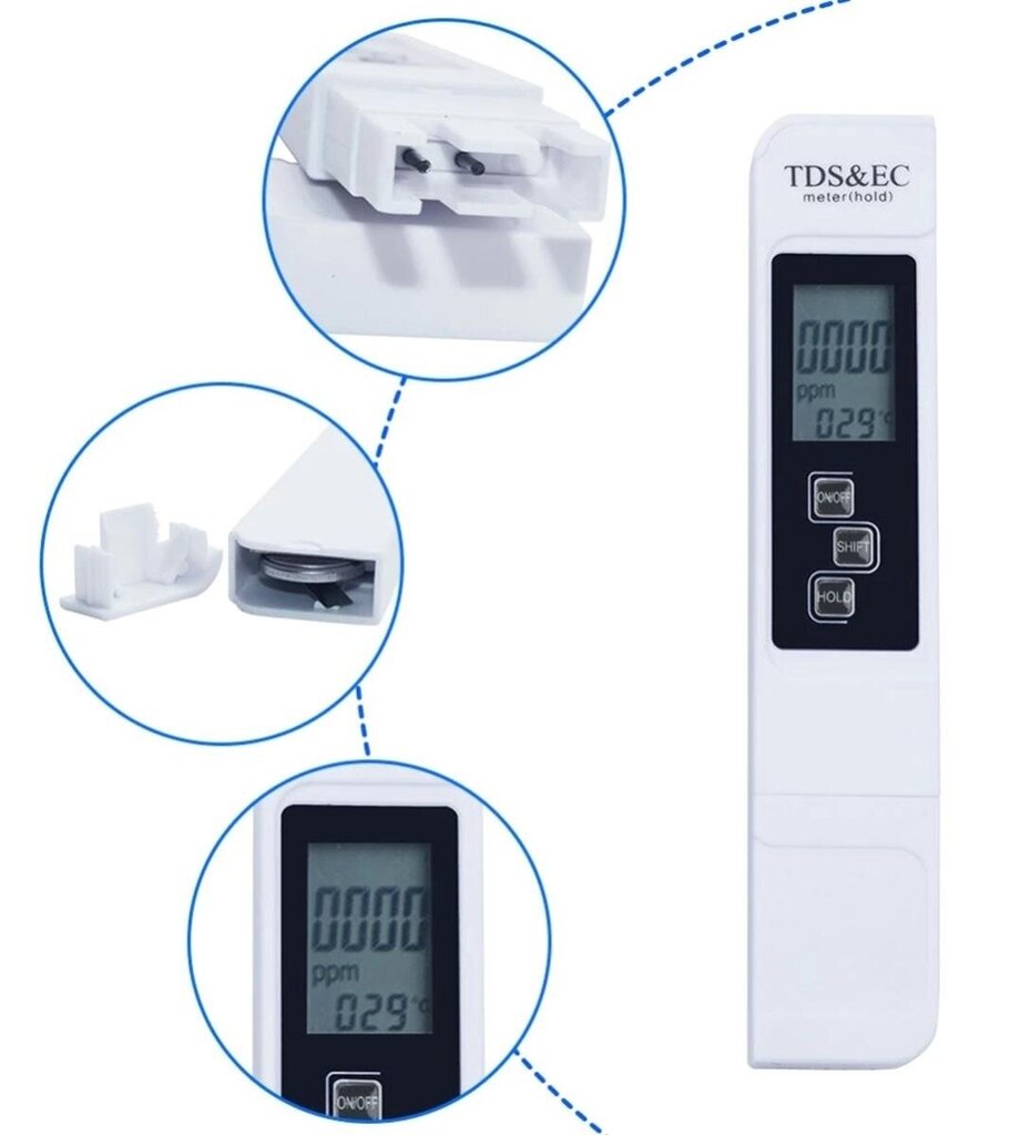 Elektrooniline vee kareduse ja soolsuse mõõtja цена и информация | Andurid, sensorid | hansapost.ee