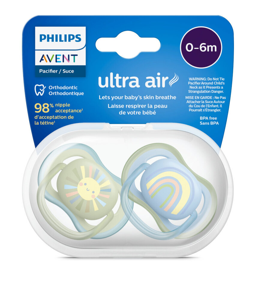 Lutid Philips Avent Ultra Airs SCF085/58, 0-6 kuud, 2 tk. цена и информация |  Lutid | hansapost.ee