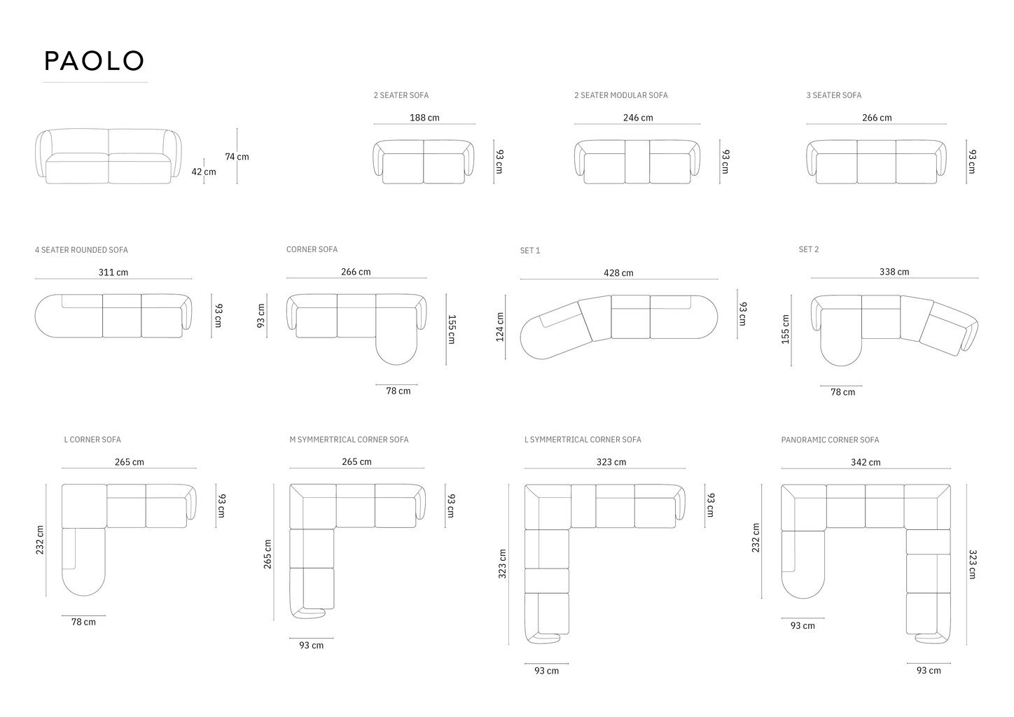 Diivan Milo Casa Paolo, 412x124x74 cm, roheline hind ja info | Diivanvoodid ja diivanid | hansapost.ee