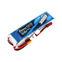 Battery  Gens Ace 3000mAh 7.4V 1C 2S1P LiPo цена и информация | Аккумуляторы | hansapost.ee